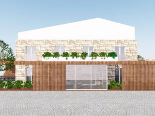 vila franca, Qiarq . arquitectura+design Qiarq . arquitectura+design Kır evi Ahşap Ahşap rengi