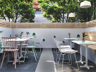 Milano Gelato Parlor, Studio Gritt Studio Gritt Gewerbeflächen Beton Mehrfarbig
