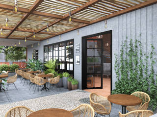 Restaurant 12 º N , Studio Gritt Studio Gritt Commercial spaces Solid Wood Grey