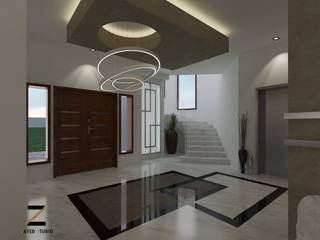 Seasons compound villa, ZAYED Studio ZAYED Studio Modern corridor, hallway & stairs Marble