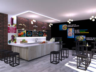 Conceptualización Club de Ciclismo para interiores, Re: Project SAS Re: Project SAS 모던스타일 피트니스 룸