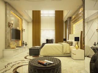 Luxury INTERIOR DESIGN BY MONNAIE, Monnaie Architects & Interiors Monnaie Architects & Interiors クラシカルスタイルの 寝室