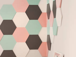 Hexagon - Panele 3D Kalithea, Kalithea Kalithea Nursery/kid’s room