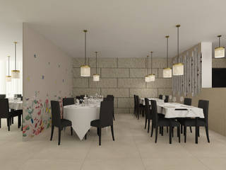 Restaurante Torres, 411 - Design e Arquitectura de Interiores 411 - Design e Arquitectura de Interiores غرفة السفرة Lighting