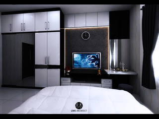 Serdang Residence Interior Furniture, Lims Architect Lims Architect ห้องนอน