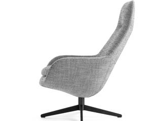Leolux Pode Sparkle Armchair, IQ Furniture IQ Furniture Moderne Wohnzimmer Leder Grau