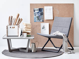 Traveller Folding Lounge Chair, IQ Furniture IQ Furniture Moderner Garten Textil Grau