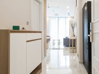 Thi công nội thất căn hộ Aqua 1 Vinhomes Golden River - Phong cách hiện đại, ICON INTERIOR ICON INTERIOR Puertas modernas