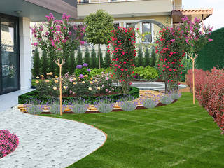 Z.H KONUTU Peyzaj Projelendirme & Landscaping Project, konseptDE Peyzaj Fidancılık Tic. Ltd. Şti. konseptDE Peyzaj Fidancılık Tic. Ltd. Şti. Classic style garden