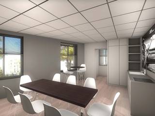 Projet 3D bureaux , réHome réHome Modern study/office