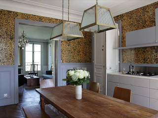 Rénovation style contemporain et rétro, BuroBonus BuroBonus Built-in kitchens Grey