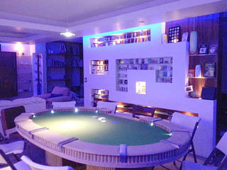 Sala de Poker , MAGIA ARQUITECTONICA MAGIA ARQUITECTONICA モダンデザインの リビング