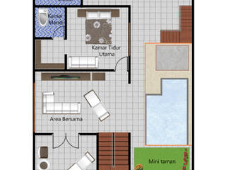 A. Rumah Bp. Heri Sandro, Tropical Urban Design Studio Tropical Urban Design Studio