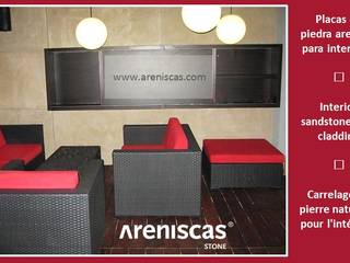 ➼ ​Placas de piedra arenisca en interiores ➼ Interior sandstone wall cladding ➼ Carrelage en pierre naturelle pour l'intérieur , ARENISCAS STONE ARENISCAS STONE Ruang Komersial Batu