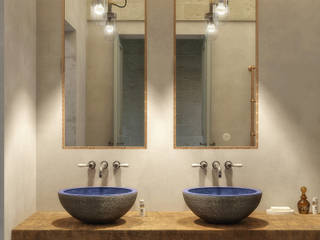Can Cardoner Belleo, architetto stefano ghiretti architetto stefano ghiretti Eclectic style bathroom
