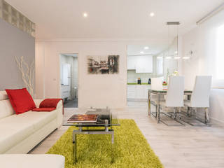 Reforma integral vivienda centro Madrid, Simetrika - Reformas Integrales en Madrid Simetrika - Reformas Integrales en Madrid Modern living room