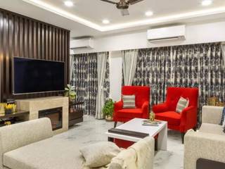 3BHK Apartment, The Design Studio The Design Studio Salon minimaliste