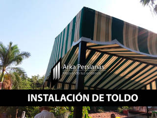 Instalación de toldo, Arka Persianas Arka Persianas Moderner Balkon, Veranda & Terrasse