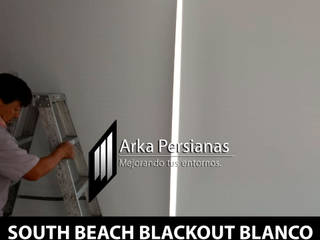 Enrollables Blackout color Blanco, Arka Persianas Arka Persianas 셔터