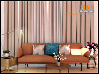 Living Room Design, CV Leilinor Architect CV Leilinor Architect غرفة المعيشة