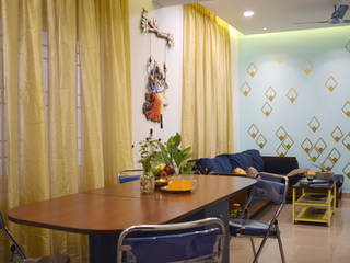 N duplex, Mind bower Interior design studio Mind bower Interior design studio Eclectic style dining room
