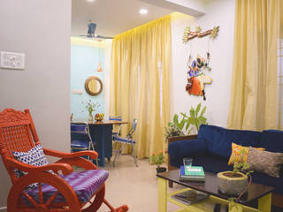 N duplex, Mind bower Interior design studio Mind bower Interior design studio Living room