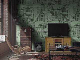 Collezione Small town, PIXIE progetti e prodotti PIXIE progetti e prodotti Eclectic style walls & floors