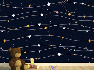 Collezione Cielo stellato, PIXIE progetti e prodotti PIXIE progetti e prodotti 클래식스타일 벽지 & 바닥