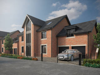 Hunt Lane Chadderton, CRISP3D CRISP3D Casas unifamiliares Ladrillos