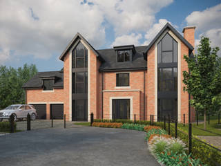 Hunt Lane Chadderton, CRISP3D CRISP3D Casas unifamilares Tijolo