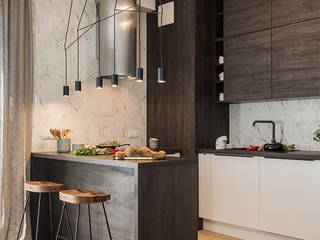 MĘSKIE WNĘTRZE, KODO projekty i realizacje wnętrz KODO projekty i realizacje wnętrz Modern style kitchen