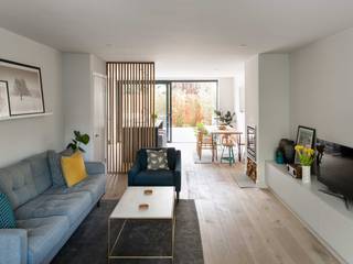 Greenwich Semi-Detached House, London, Designcubed Designcubed Modern living room