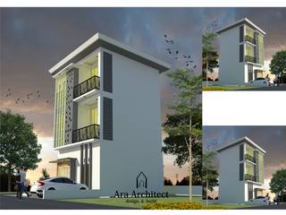 Desain Rumah Tiga Lantai Bapak Udin Blitar, Ara Architect Studio Ara Architect Studio