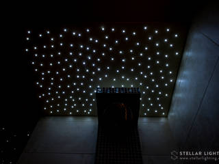 LED star ceiling for showers, Stellar Lighting Ltd. Stellar Lighting Ltd. Banheiros modernos