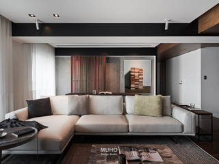 L宅_疊敘, 沐禾設計事務所 沐禾設計事務所 Livings modernos: Ideas, imágenes y decoración