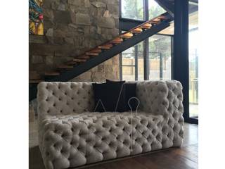 - PROYECTO JR - , Casa Marinte Casa Marinte Eclectic style living room Textile Amber/Gold