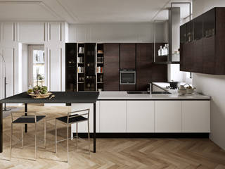 Cocina Aran Cucine, 30.Treinta 30.Treinta ครัวบิลท์อิน แผ่นไม้อัด