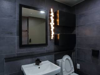 interior by INARK 대구 송현동 주택 리모델링 대구 전원주택 인아크 건축 설계 인테리어 디자인, inark [인아크 건축 설계 디자인] inark [인아크 건축 설계 디자인] Minimal style Bathroom