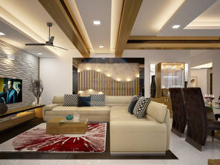 Stylish & Elegant Interior Designs, Monnaie Architects & Interiors Monnaie Architects & Interiors モダンデザインの リビング