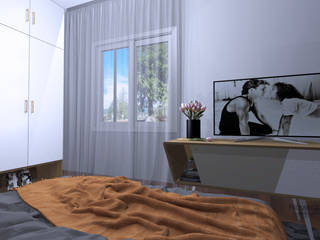 Dormitorio Casal, zita zita Dormitorios modernos: Ideas, imágenes y decoración Blanco