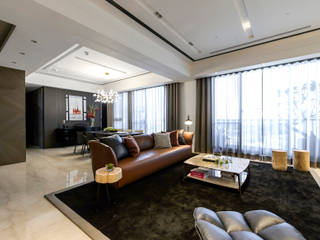 沉靜 悠然, 雅群空間設計 雅群空間設計 Modern living room