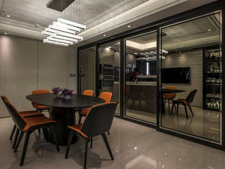 時尚極致．風華演繹, 雅群空間設計 雅群空間設計 Modern dining room