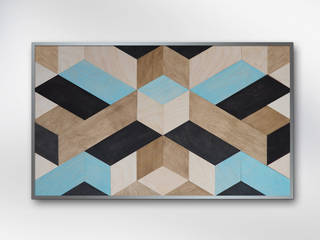 Геометрические панно из дерева, WOODLOVE WOODLOVE Minimalist living room Wood Wood effect