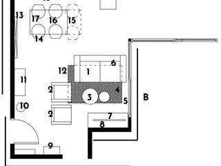 Apartamento en Alicante - Salón, Décoralyté Décoralyté Salones de estilo mediterráneo Madera Acabado en madera