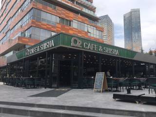 O2 Cafe, DESTONE YAPI MALZEMELERİ SAN. TİC. LTD. ŞTİ. DESTONE YAPI MALZEMELERİ SAN. TİC. LTD. ŞTİ. 모던스타일 벽지 & 바닥 세라믹