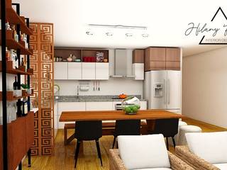 Casa de Playa, Farach Interior Design Farach Interior Design Kitchen units Chipboard