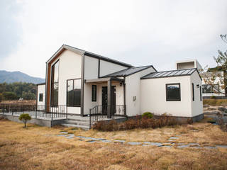 제천전원주택, 8sky design 8sky design Casas de campo Madera Acabado en madera