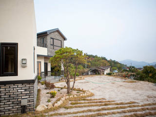 도화리주택, 8sky design 8sky design Rumah kecil Kayu Wood effect