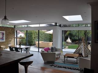 Primrose Cottage, IQ Glass UK IQ Glass UK Living room Aluminium/Zinc Transparent
