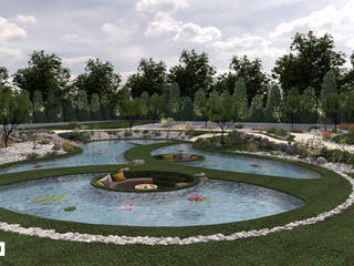 Private landscape, dal design office dal design office Swimming pond